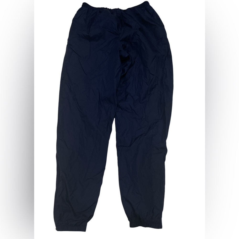 VINTAGE NIKE UNISEX NAVY LINED TRACK WIND BREAKER PANTS LARGE - Picture 8 of 8